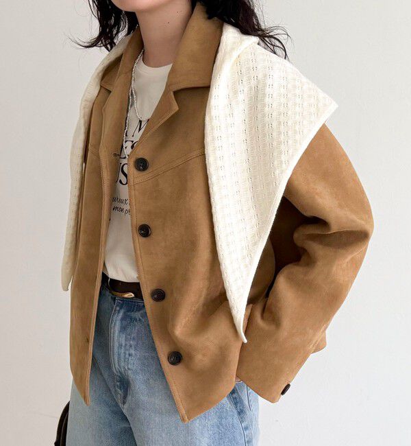 fredy emue「フェイクスエードジャケット」|テーラードジャケット|