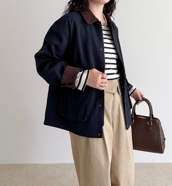 fredy emue「ツイルカバーオール」|ブルゾン・スタジャン|