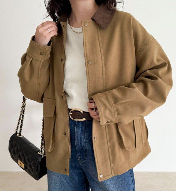 fredy emue「ツイルカバーオール」|ブルゾン・スタジャン|