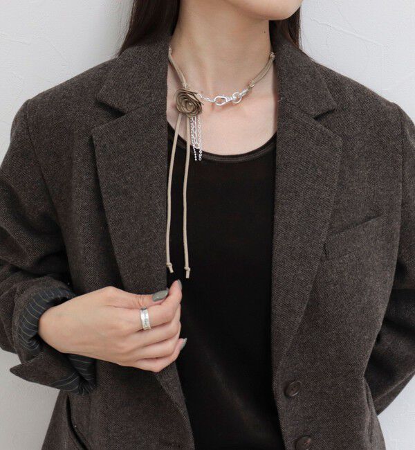 fredy emue「スエード花チョーカー」|その他|