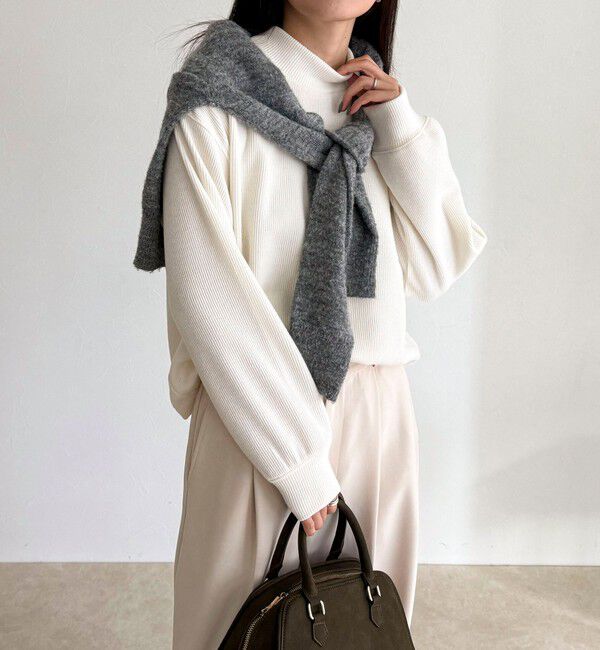 fredy emue「ニットソークロップドプルオーバー」|Tシャツ・カットソー|オフホワイト