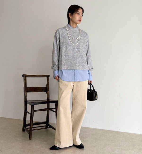 fredy emue「ニットソークロップドプルオーバー」|Tシャツ・カットソー|