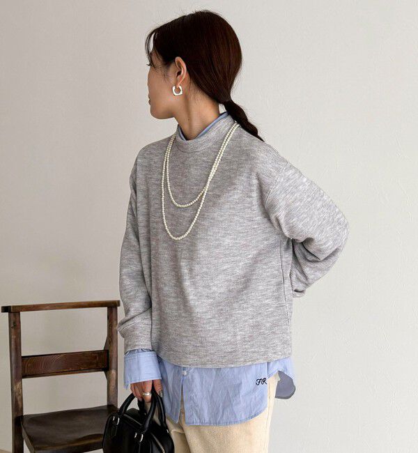 fredy emue「ニットソークロップドプルオーバー」|Tシャツ・カットソー|