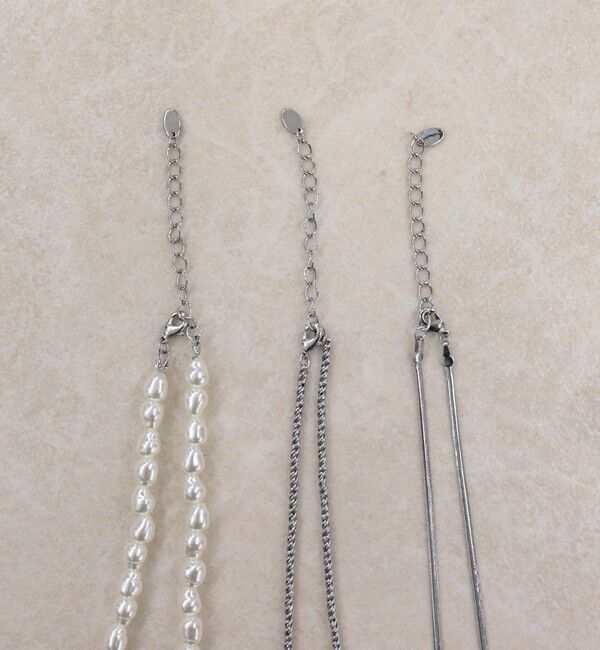 fredy emue「パール＆チェン3セットネックレス」|ネックレス|