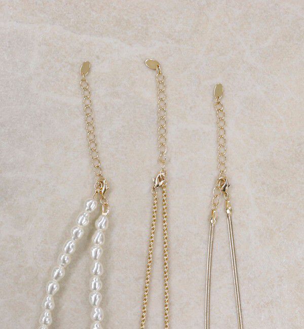 fredy emue「パール＆チェン3セットネックレス」|ネックレス|