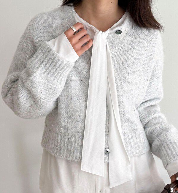 fredy emue「ボウタイギャザーブラウス」|シャツ・ブラウス|