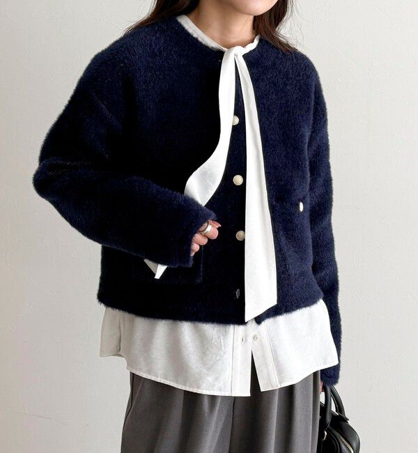 fredy emue「ボウタイギャザーブラウス」|シャツ・ブラウス|