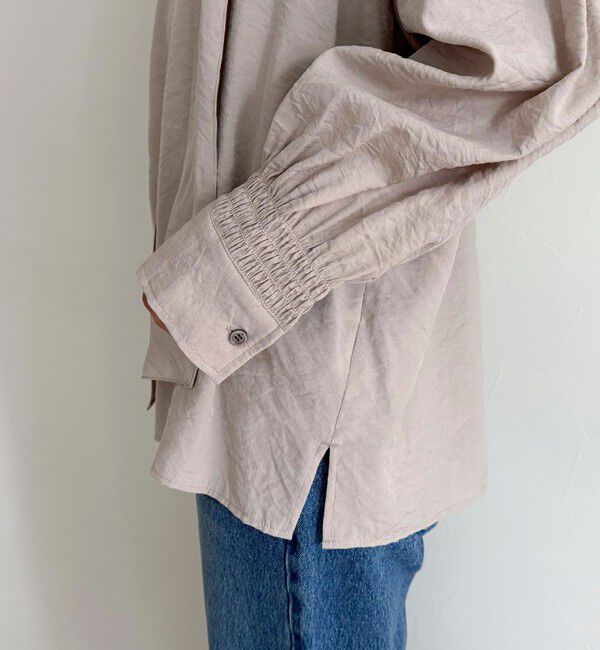 fredy emue「ボウタイギャザーブラウス」|シャツ・ブラウス|