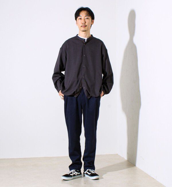 GLOSTER「【Deep Shape】微起毛ストレッチ イージーパンツ」|チノ|