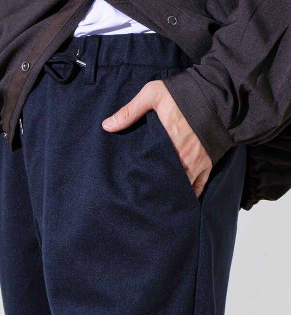 GLOSTER「【Deep Shape】微起毛ストレッチ イージーパンツ」|チノ|