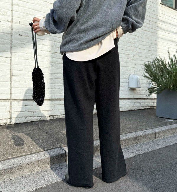 fredy emue「ブークレーウールイージーパンツ」|チノ|
