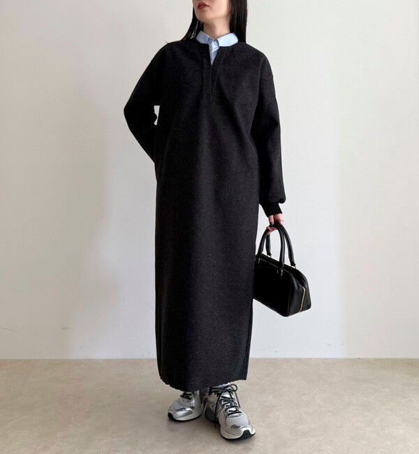 fredy emue「ソフトニットメルトンワンピース」|ワンピース|