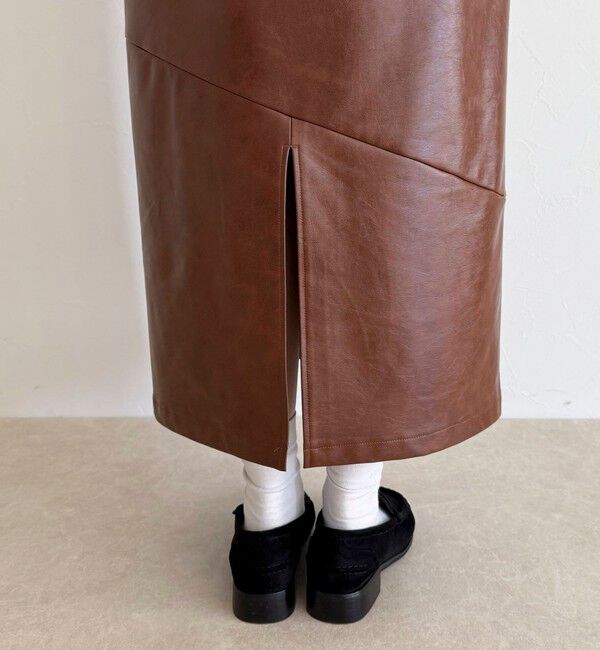 fredy emue「ヴィンテージライクレザースカート」|スカート|