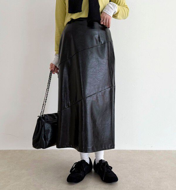 fredy emue「ヴィンテージライクレザースカート」|スカート|