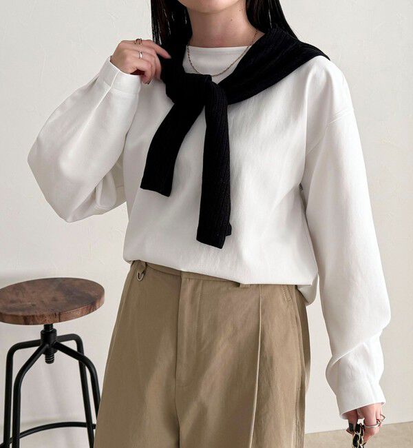 fredy emue「【セットアップ対応】パウダリーツイルコクーンブラウス」|シャツ・ブラウス|