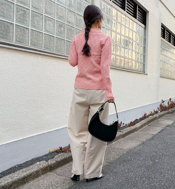 fredy emue「センタースリット衿付きプルオーバー」|ニット・セーター|