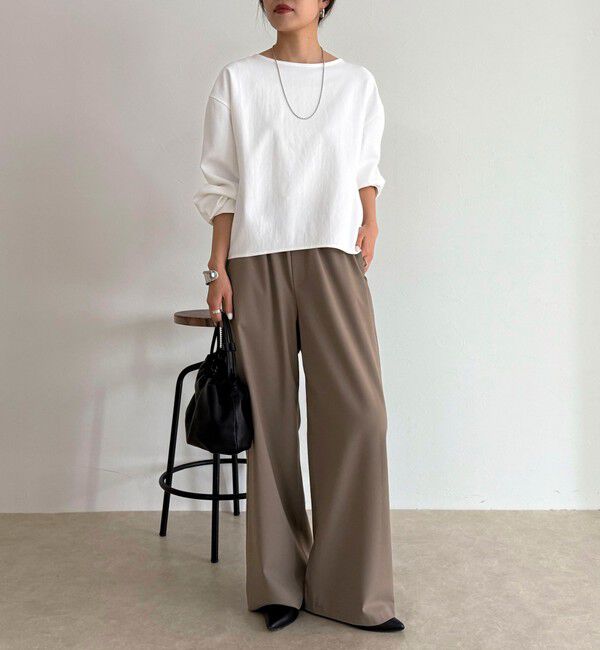 fredy emue「TRイージーセミワイドパンツ」|チノ|