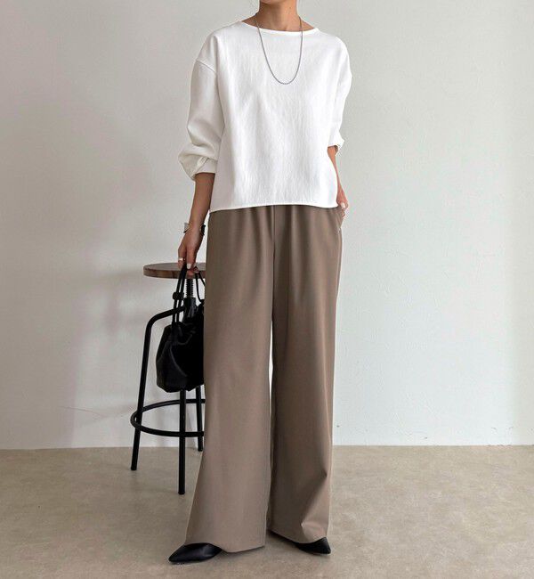 fredy emue「TRイージーセミワイドパンツ」|チノ|