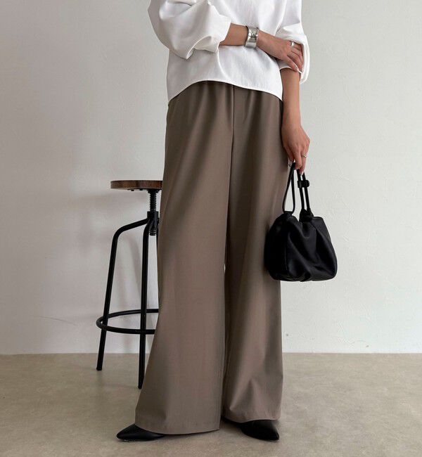 fredy emue「TRイージーセミワイドパンツ」|チノ|