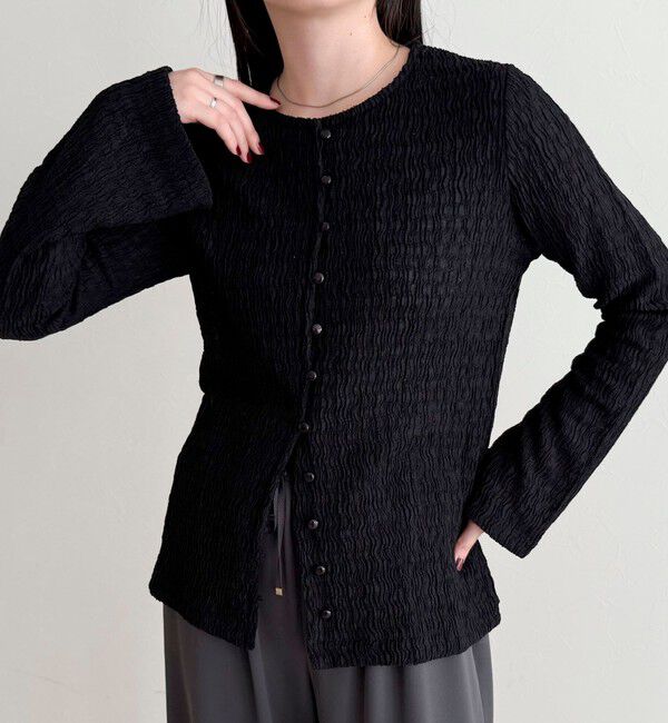 fredy emue「シャーリングカットブラウス」|Tシャツ・カットソー|