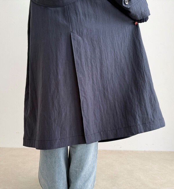 fredy emue「リネン混タンブラーステンカラーコート」|ステンカラーコート|