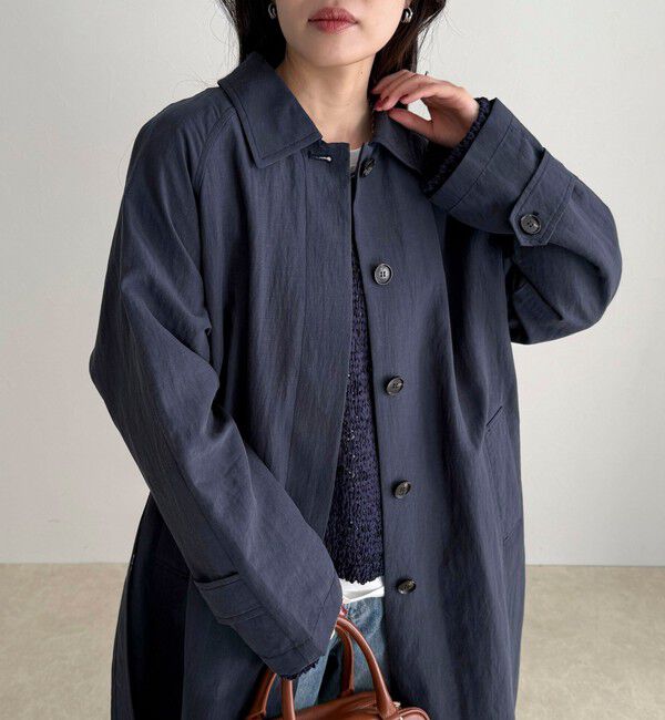 fredy emue「リネン混タンブラーステンカラーコート」|ステンカラーコート|