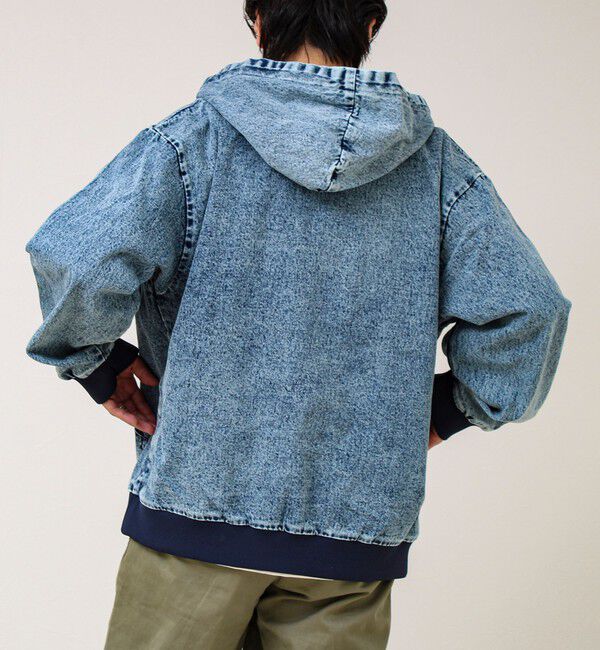 GLOSTER「【タフに着回す】キャンバス/デニム ジップパーカー」|ブルゾン・スタジャン|