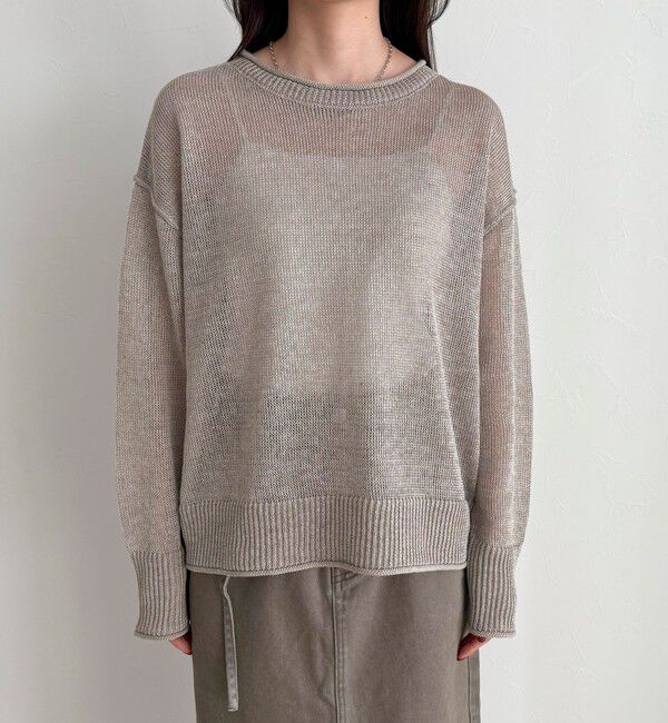 fredy emue「LINEN100ニットプルオーバー」|ニット・セーター|