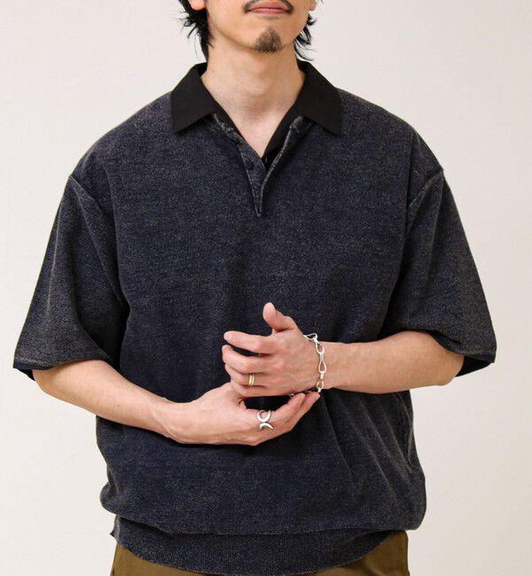 GLOSTER「【大人の抜け感】スノーウォッシュ ヘンリーネックプルオーバー」|ニット・セーター|