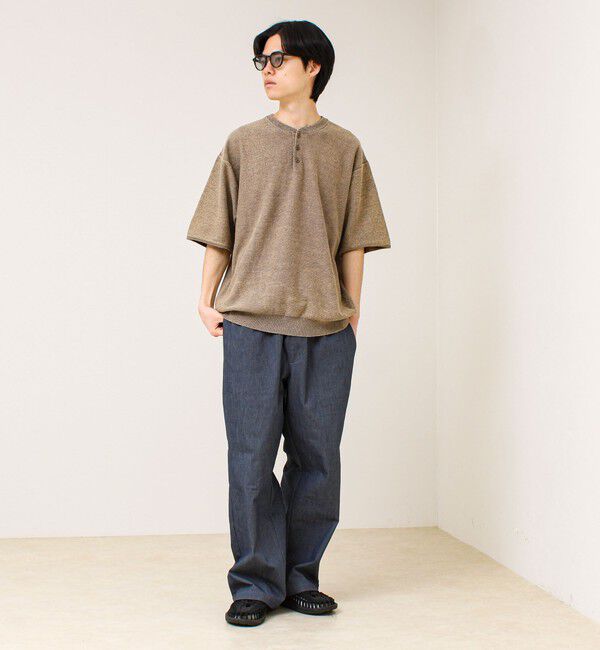 GLOSTER「【大人の抜け感】スノーウォッシュ ヘンリーネックプルオーバー」|ニット・セーター|