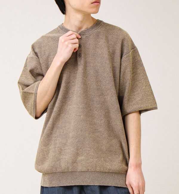 GLOSTER「【大人の抜け感】スノーウォッシュ ヘンリーネックプルオーバー」|ニット・セーター|