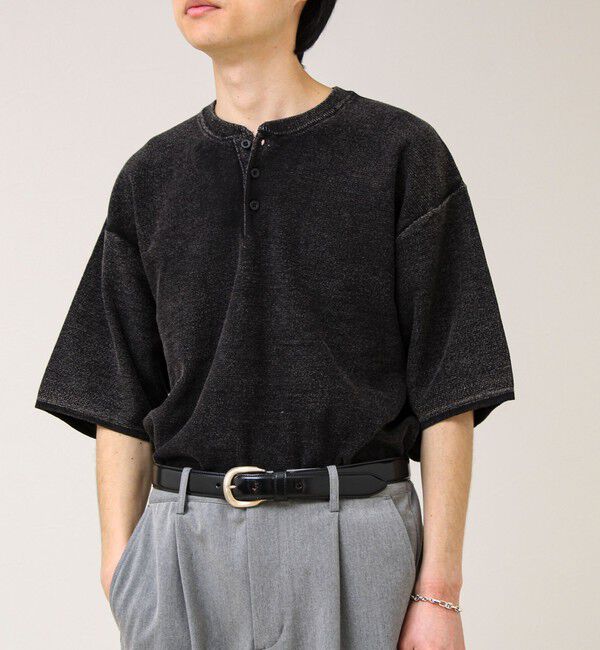 GLOSTER「【大人の抜け感】スノーウォッシュ ヘンリーネックプルオーバー」|ニット・セーター|