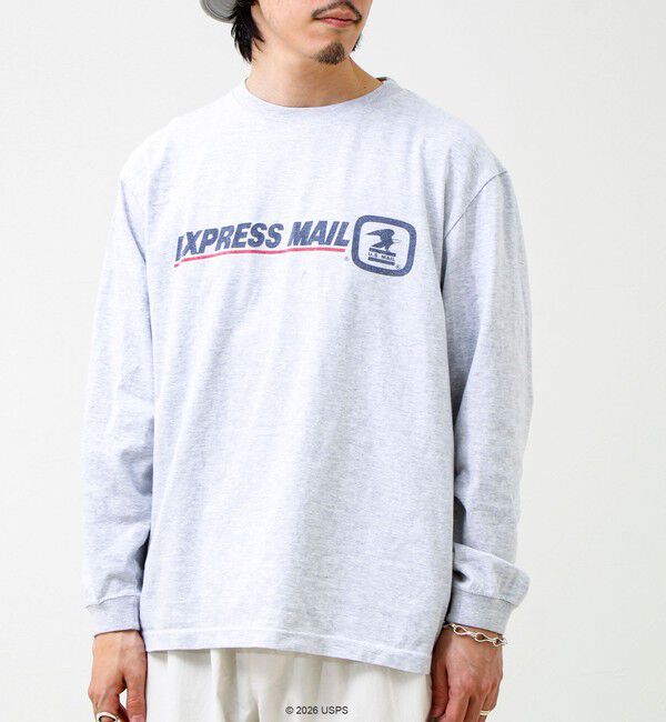 GLOSTER「【GOOD ROCK SPEED】USPS ロンT」|Tシャツ・カットソー|ライトグレー