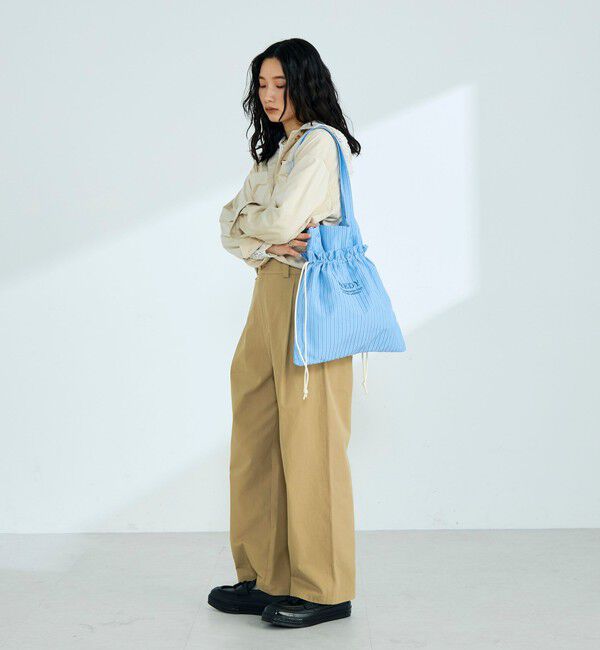 fredy emue「アウトポケットストライプロゴトートバッグ」|トートバッグ|