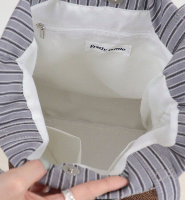 fredy emue「アウトポケットストライプロゴトートバッグ」|トートバッグ|