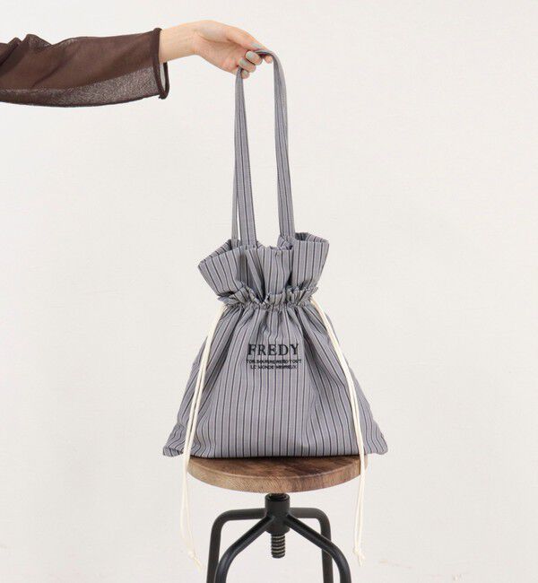 fredy emue「アウトポケットストライプロゴトートバッグ」|トートバッグ|
