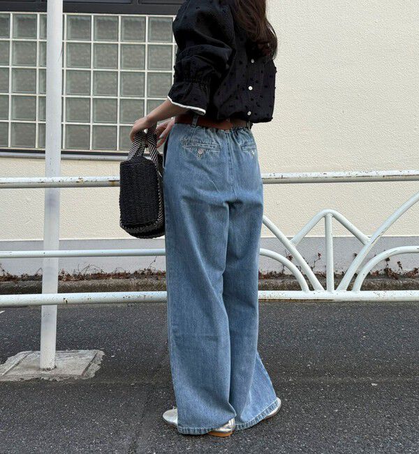 fredy emue「【大人気シリーズの最新作】バック釦配色ギャザーブラウス」|シャツ・ブラウス|