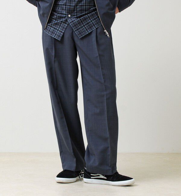 GLOSTER「【セットアップ着用可能】ドライポリワイドパンツ」|チノ|