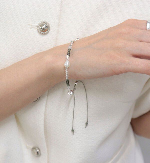 fredy emue「ストリングアジャストビーズブレス」|ブレスレット・バングル|