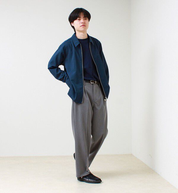 GLOSTER「【美シルエット】ミディアムストレート フレアパンツ」|チノ|