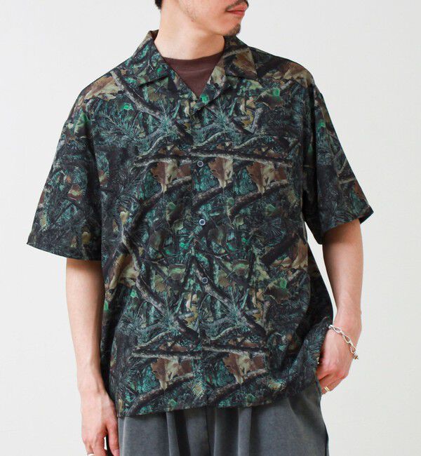 GLOSTER「【選べる6柄】オールオーバーパターン 半袖オープンカラーシャツ」|シャツ・ブラウス|