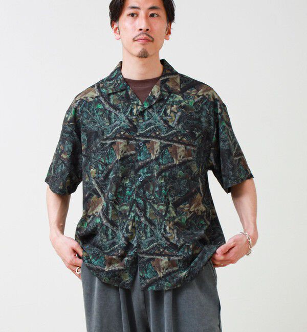 GLOSTER「【選べる6柄】オールオーバーパターン 半袖オープンカラーシャツ」|シャツ・ブラウス|