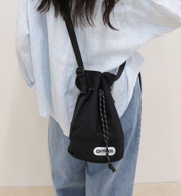 fredy emue「【OUTDOOR PRODUCTS】 バイカラードロスト巾着ショルダー」|ショルダー・メッセンジャー|
