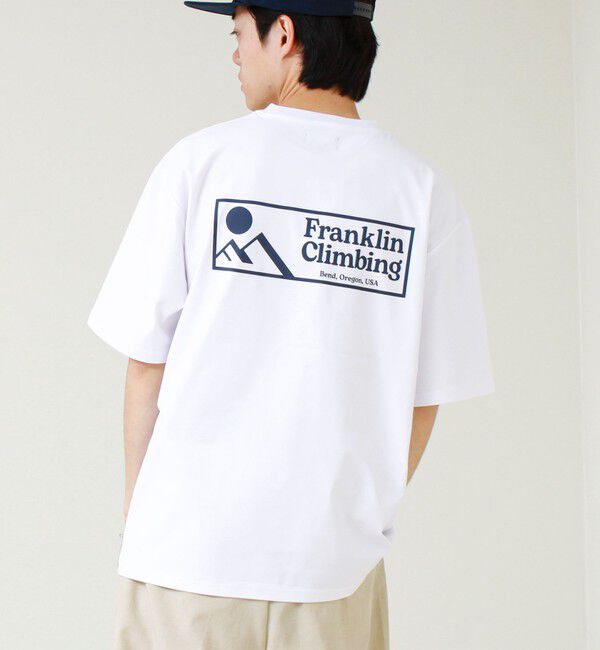 GLOSTER「【Franklin Climbing】FLEXIBLE TECH-LOGO TEE」|Tシャツ・カットソー|ホワイト