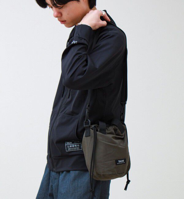GLOSTER「【TAION / タイオン】MOUNTAIN BUCKET BAG」|ショルダー・メッセンジャー|オリーブ