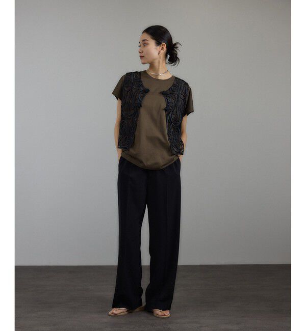 SALON adam et rope'「プリマベールリラックスドルマンスリーブプルオーバー［UVケア・洗濯耐久］」|Tシャツ・カットソー|