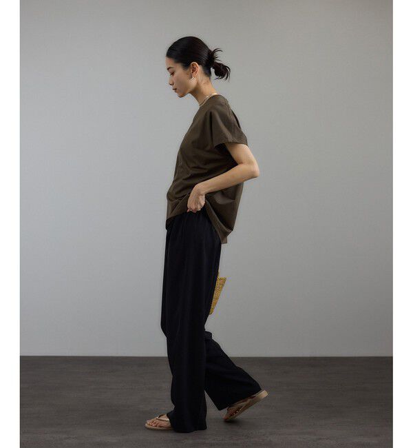 SALON adam et rope'「プリマベールリラックスドルマンスリーブプルオーバー［UVケア・洗濯耐久］」|Tシャツ・カットソー|