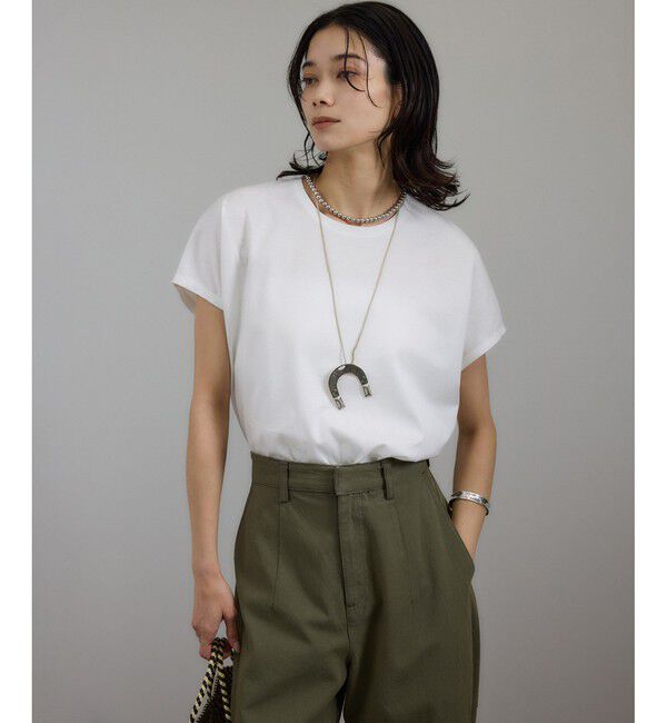 SALON adam et rope'「プリマベールリラックスドルマンスリーブプルオーバー［UVケア・洗濯耐久］」|Tシャツ・カットソー|ホワイト(10)