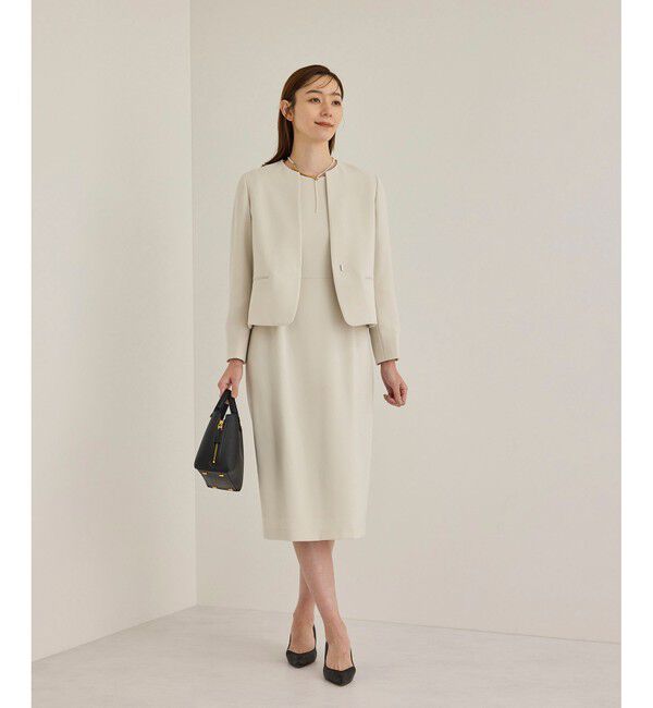 ROPE「トリアセダブルクロスウエストコンシャスワンピース」|ワンピース|