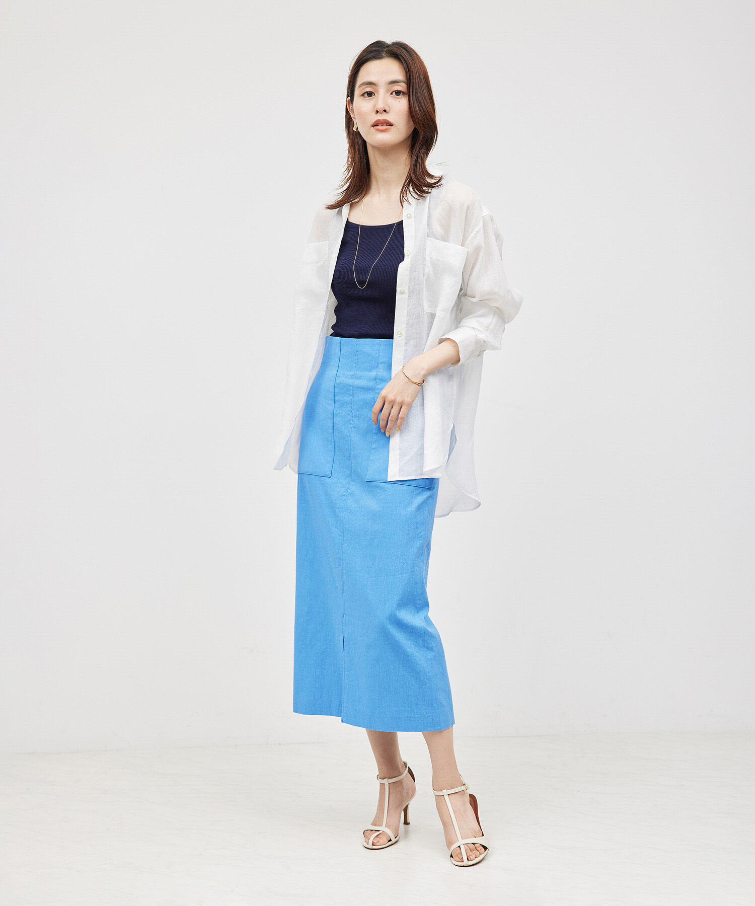 ROPE「【スキンニット】シルク100％タンクトップ/洗える」|タンクトップ|